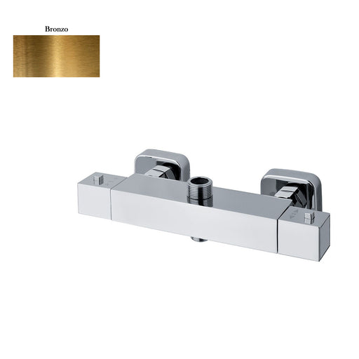 Termostatico doccia esterno quadro con deviatore bronzo by CeramicStore | Lo specialista del tuo bagno