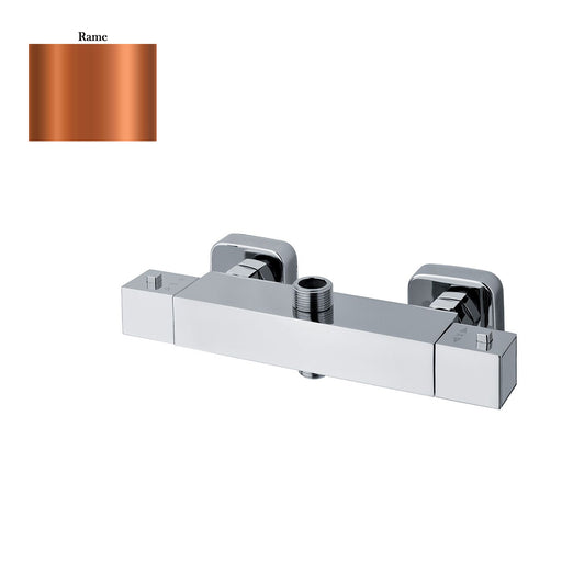 Termostatico doccia esterno quadro con deviatore rame by CeramicStore | Lo specialista del tuo bagno