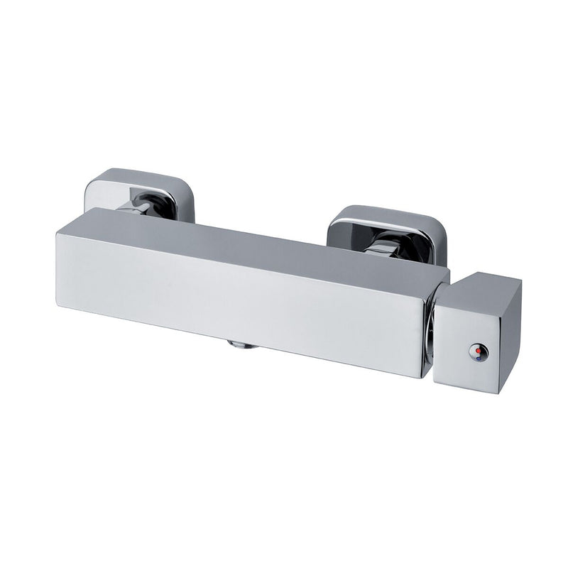 Termostatico doccia esterno quadro con attacco inferiore 1/2M by CeramicStore | Lo specialista del tuo bagno