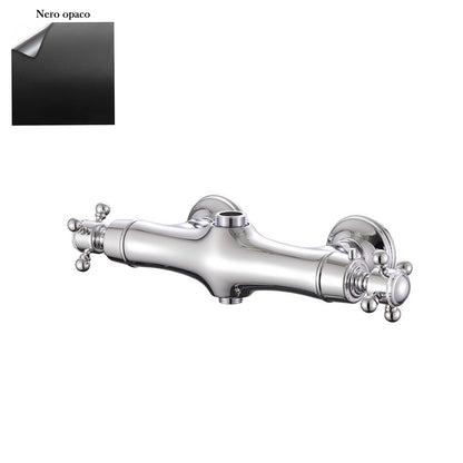 Termostatico doccia con deviatore old style nero by CeramicStore | Lo specialista del tuo bagno