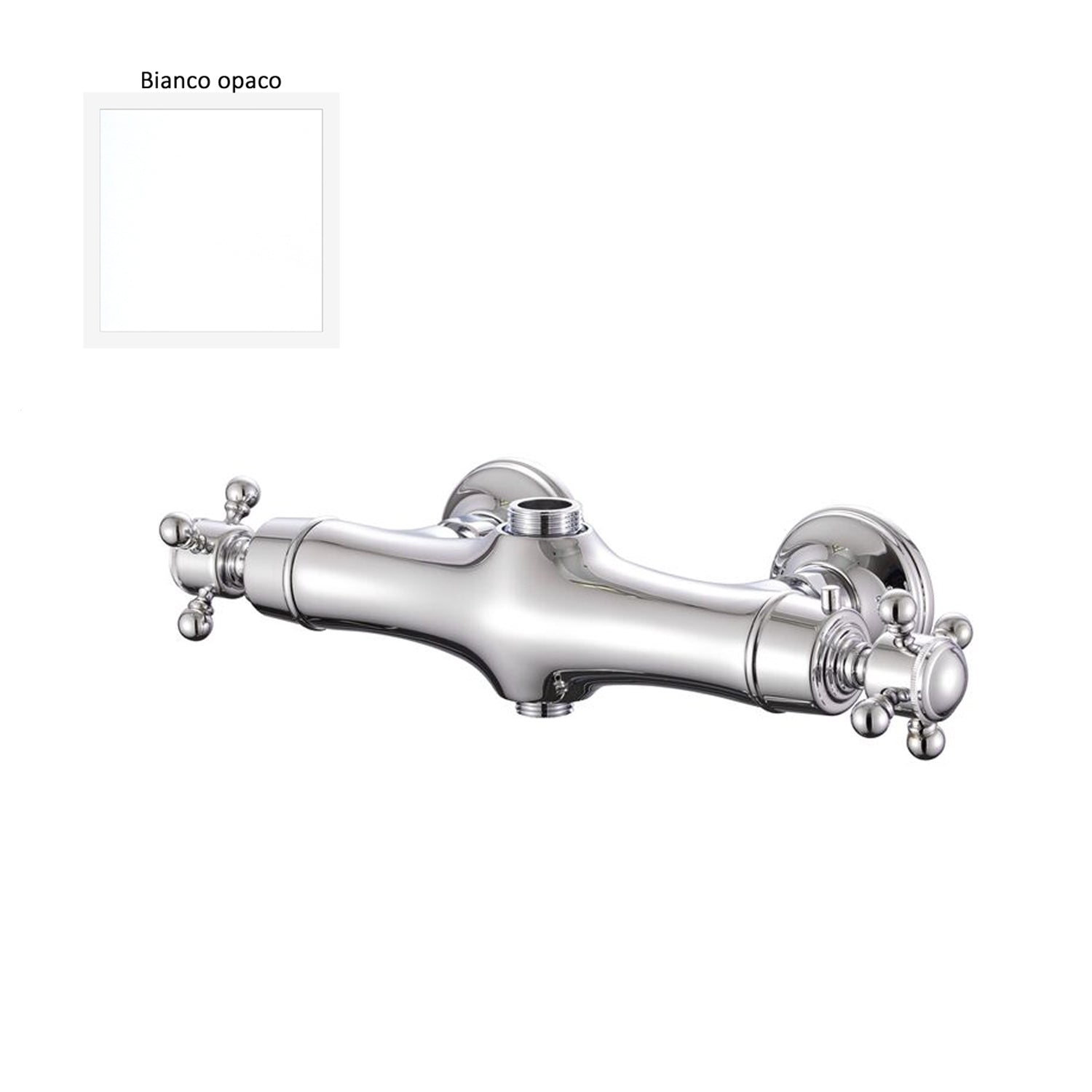 Termostatico doccia con deviatore old style bianco by CeramicStore | Lo specialista del tuo bagno
