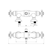 Termostatico doccia con deviatore old style rame by CeramicStore | Lo specialista del tuo bagno