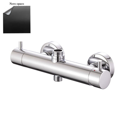 Miscelatore doccia esterno con cartuccia 35mm e deviatore nero by CeramicStore | Lo specialista del tuo bagno