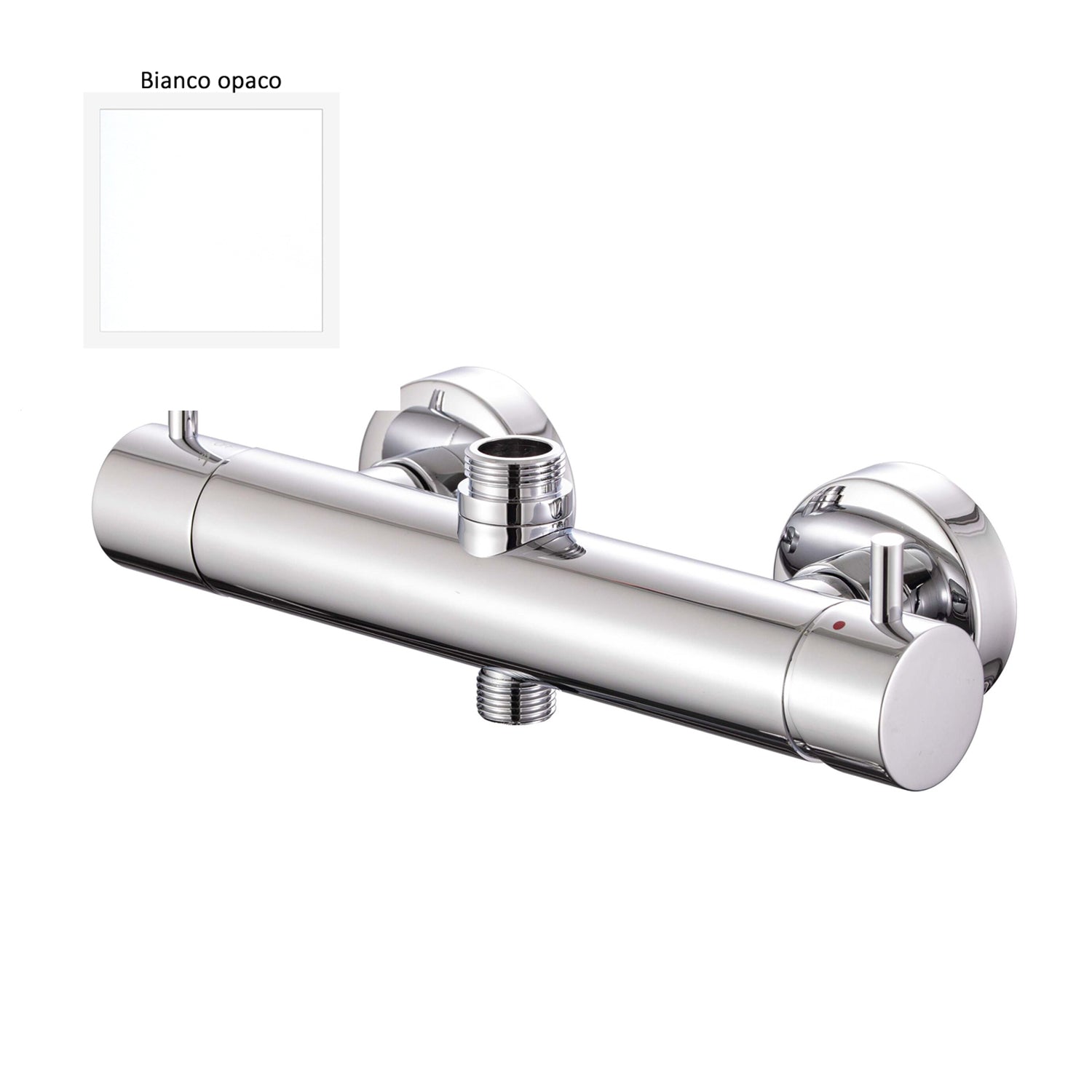Miscelatore doccia esterno con cartuccia 35mm e deviatore bianco by CeramicStore | Lo specialista del tuo bagno