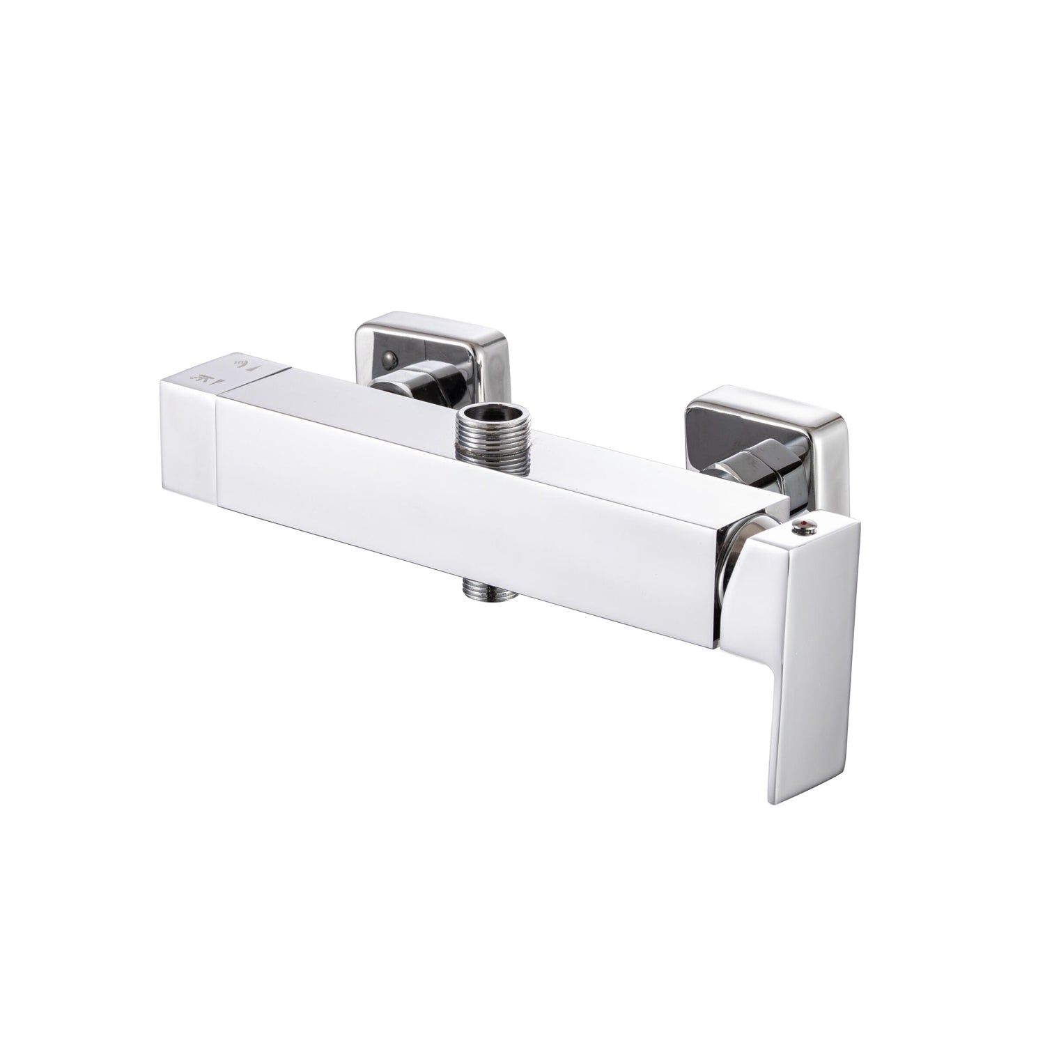 Miscelatore doccia esterno squadrato con cartuccia 35mm e deviatore by CeramicStore | Lo specialista del tuo bagno