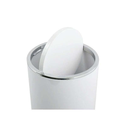 Elegante Pattumiera ribaltabile modello MIKA capienza 6L colore Bianco by CeramicStore | Lo specialista del tuo bagno