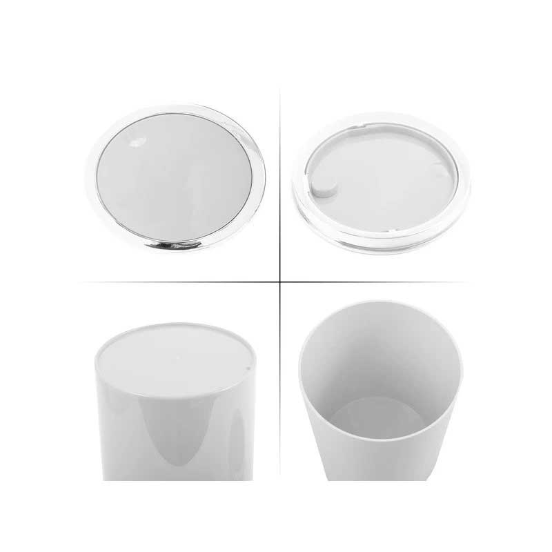 Elegante Pattumiera ribaltabile modello MIKA capienza 6L colore Bianco by CeramicStore | Lo specialista del tuo bagno