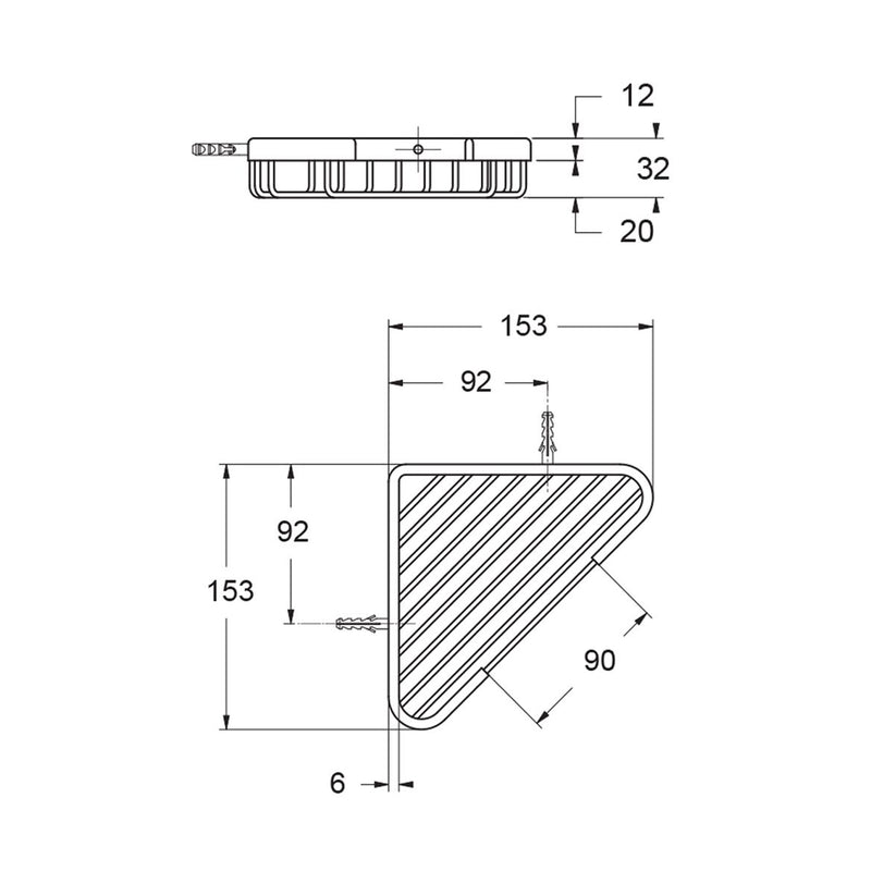 Angoliera porta oggetti in ottone h32mm by CeramicStore | Lo specialista del tuo bagno