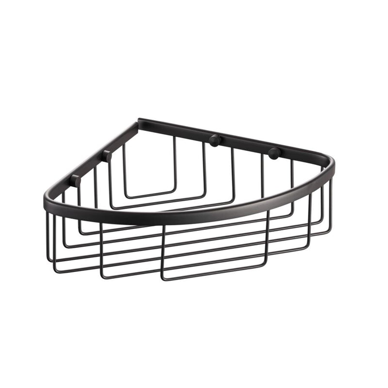 Angoliera porta oggetti in ottone h70mm nero opaco by CeramicStore | Lo specialista del tuo bagno