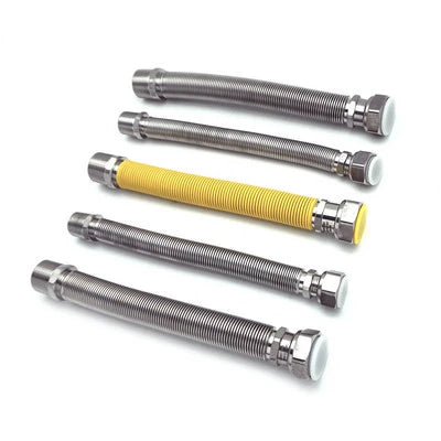 Kit 5 pz flessibili inox estensibili per caldaie a gas mm 220/420