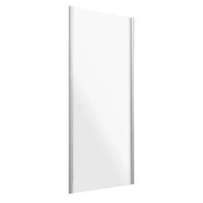 Parete doccia fissa cristallo linea essential cm 88 90 p.argento lucido vetro trasparente