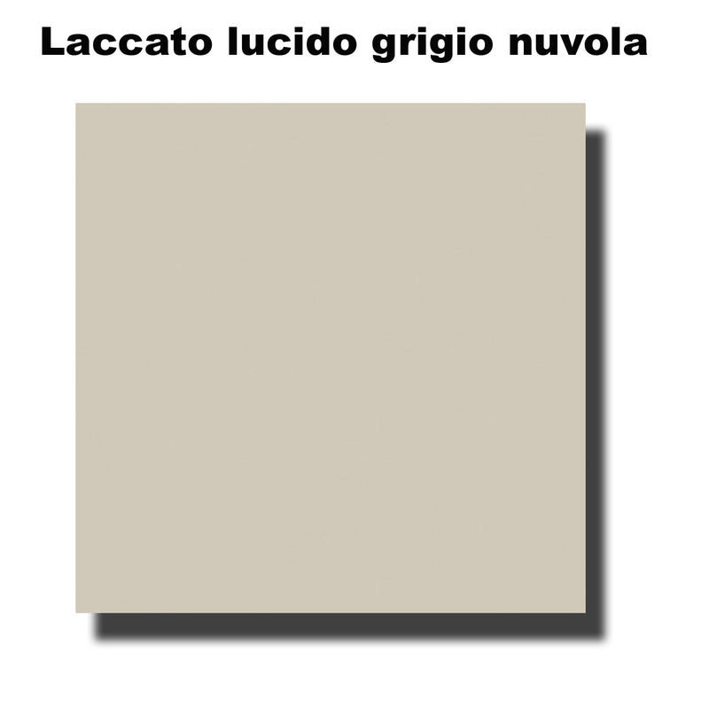 Composizione sospesa modello Best05 100x190x46 cm laccato lucido grigio nuvola by CeramicStore | Lo specialista del tuo bagno