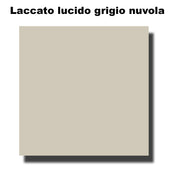 Mobile bagno sospeso Mini50 cm 50x190x40 laccato lucido grigio nuvola by CeramicStore | Lo specialista del tuo bagno