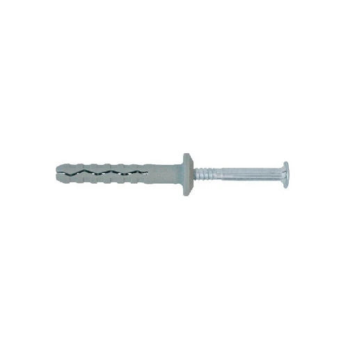 Tassello premontato in nylon con bordo piatto tass 6x60 vite 3 8x65