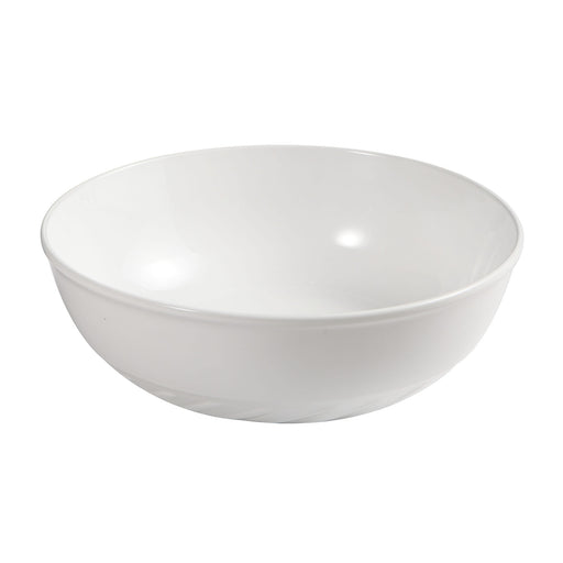 Lavabo da appoggio tondo Slim ceramica bianca diametro 40 cm e altezza 14