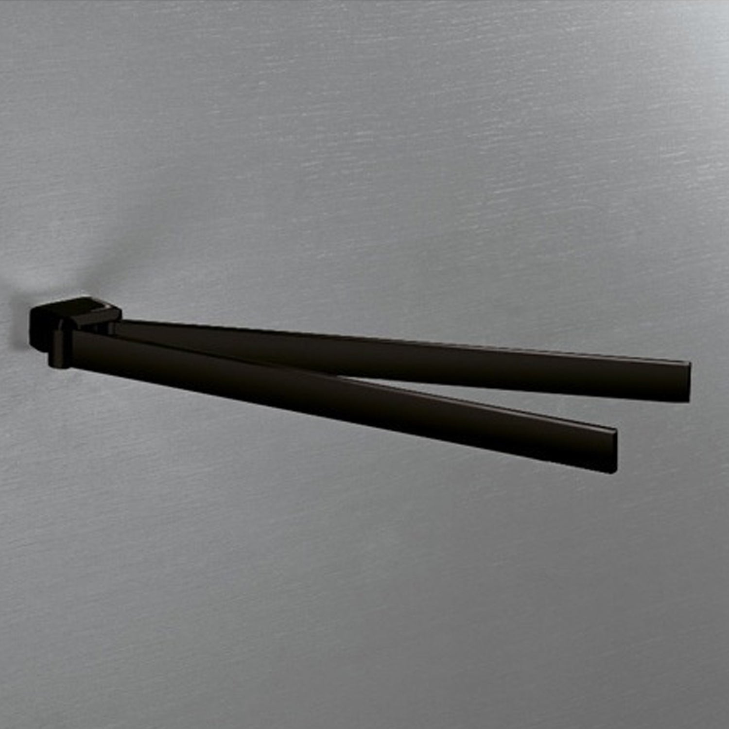Portasalviette a snodo Gedy serie Lounge - Nero Matt by CeramicStore | Lo specialista del tuo bagno