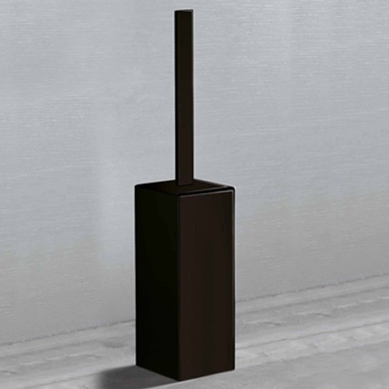 Scopino da appoggio con ciuffo in setole Gedy serie Lounge - Nero Matt by CeramicStore | Lo specialista del tuo bagno