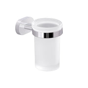 Portaspazzolini a parete Gedy Bernina in vetro e acciaio cromato by CeramicStore | Lo specialista del tuo bagno