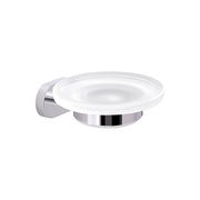 Portasapone a parete Gedy Bernina in vetro e acciaio inox cromato by CeramicStore | Lo specialista del tuo bagno