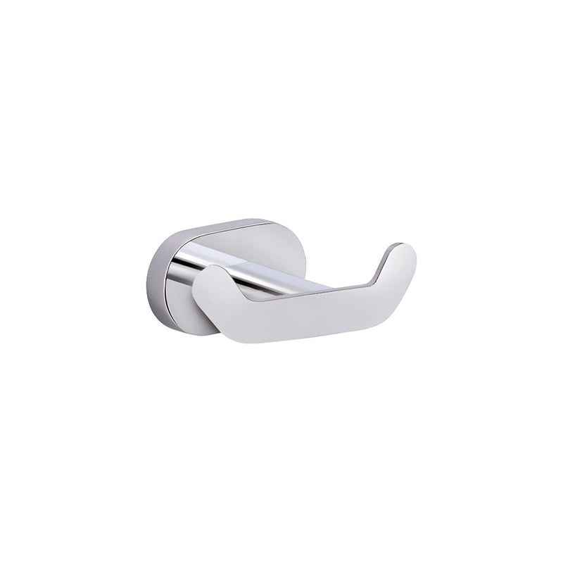 Pratico appendiabiti doppio, a parete, Gedy Bernina acciao inox cromo by CeramicStore | Lo specialista del tuo bagno
