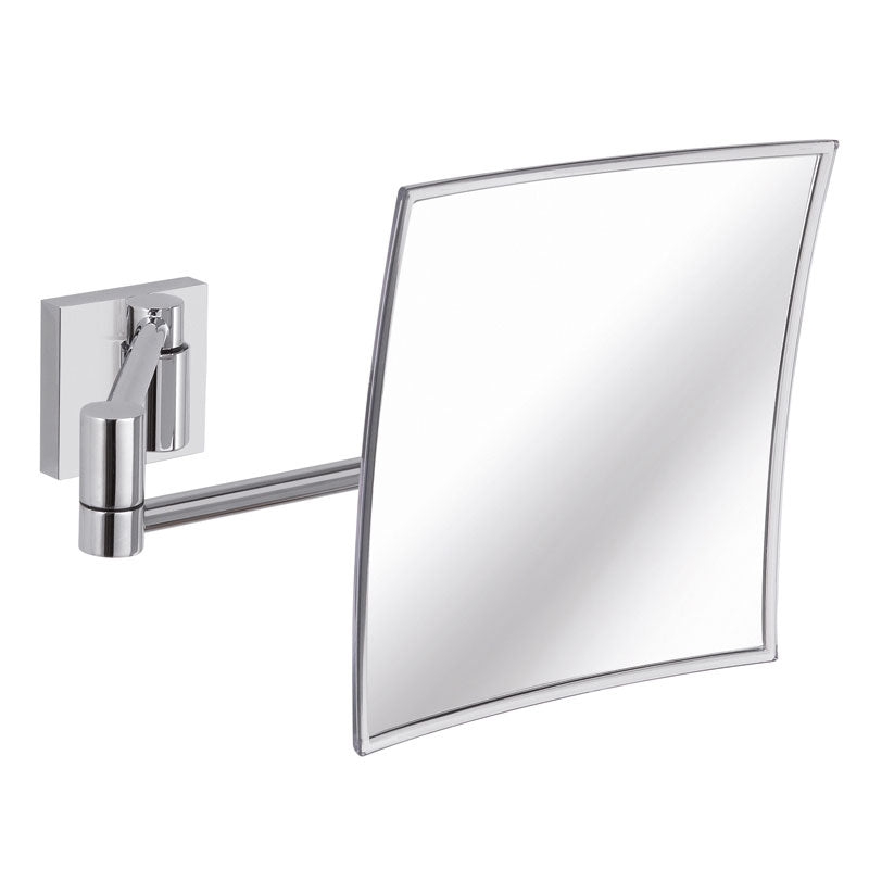Specchio ingranditore da parete Gedy Maldive ottone cromo cm 21,2x21,2x14,8/44,3 by CeramicStore | Lo specialista del tuo bagno