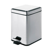 Portarifiuti quadrato Gedy Argenta 5 lt. in acciaio inox cm 20,5x24x30 by CeramicStore | Lo specialista del tuo bagno