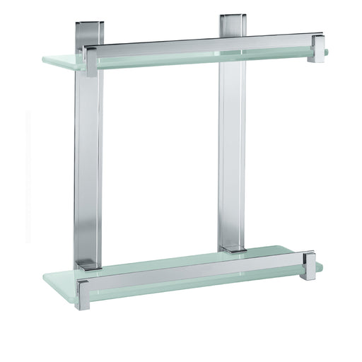 Portasapone e oggetti per doccia Gedy Cloud, alluminio e vetro temperato cm 30x14,6x30 by CeramicStore | Lo specialista del tuo bagno