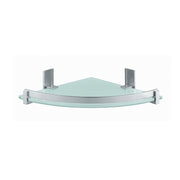 Portasapone e oggetti per doccia Gedy Cloud, alluminio e vetro temperato cm 26x5,8x26 by CeramicStore | Lo specialista del tuo bagno
