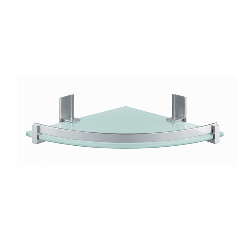 Portasapone e oggetti per doccia Gedy Cloud, alluminio e vetro temperato cm 26x5,8x26 by CeramicStore | Lo specialista del tuo bagno