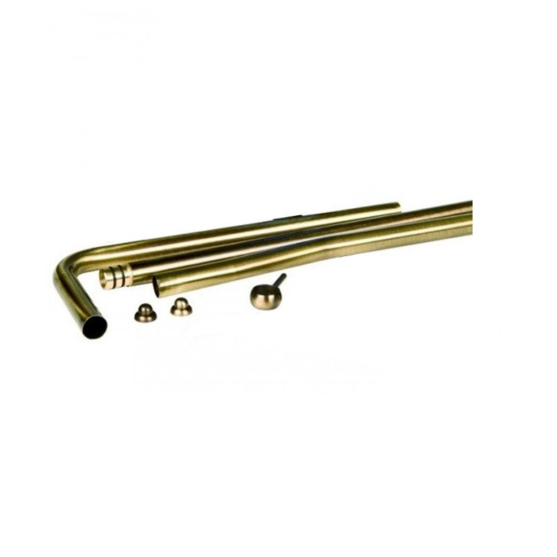 Kit 3 tubi per cassetta alta colore bronzo old style