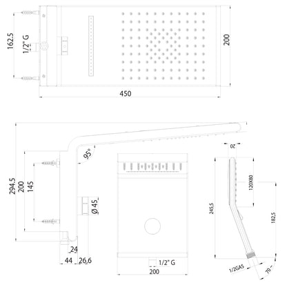 Soffione doccia Bossini Syncro Rain Renovation Set con doccia Agua Life by CeramicStore | Lo specialista del tuo bagno