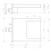 Bocca vasca/doccia a cascata XL Bossini Waterfall Spout ottone cromato by CeramicStore | Lo specialista del tuo bagno