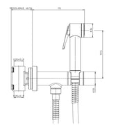 Idroscopino ottone cromato Bossini art. E37011 con doccia Paloma Flat in ABS acqua calda e fredda by CeramicStore | Lo specialista del tuo bagno