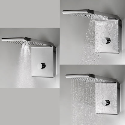 Soffione doccia Bossini Syncro Neb 3 getti acciaio inox cromato 45x20 cm by CeramicStore | Lo specialista del tuo bagno