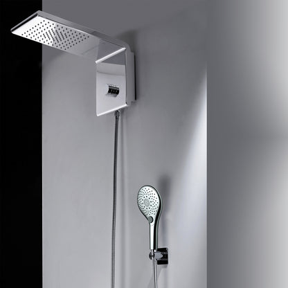 Soffione doccia Bossini Syncro Rain Renovation Set con doccia Syncronia 45x20 cm by CeramicStore | Lo specialista del tuo bagno