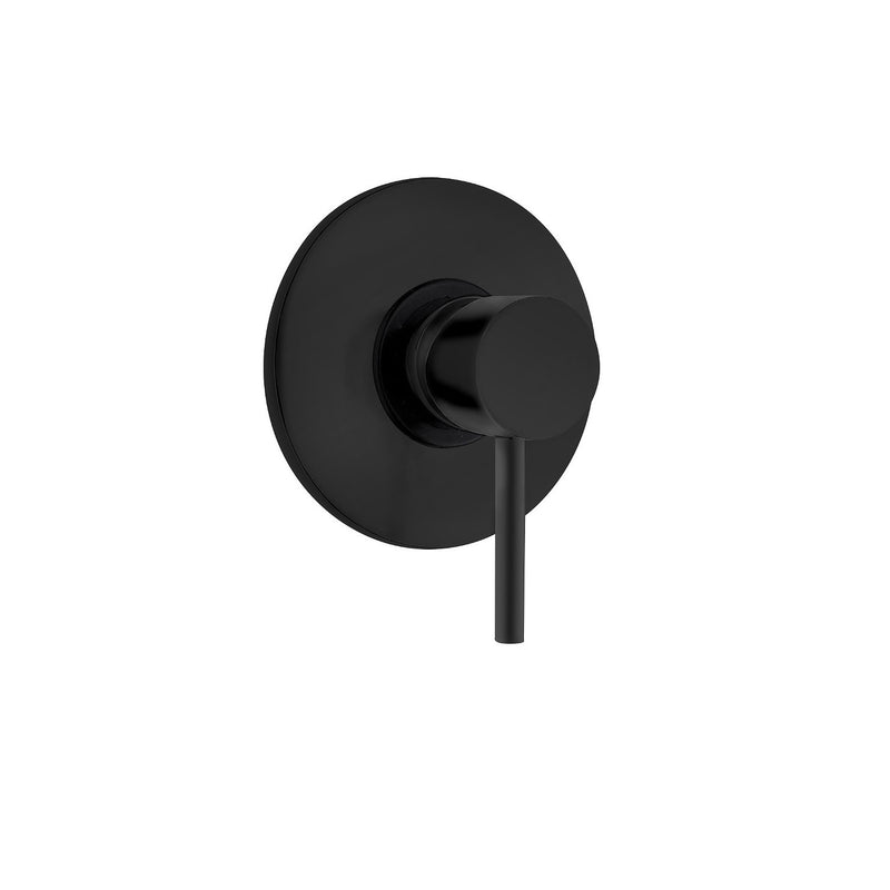 Monocomando incasso doccia in ottone nero opaco della serie minimal Keller taps by CeramicStore | Lo specialista del tuo bagno