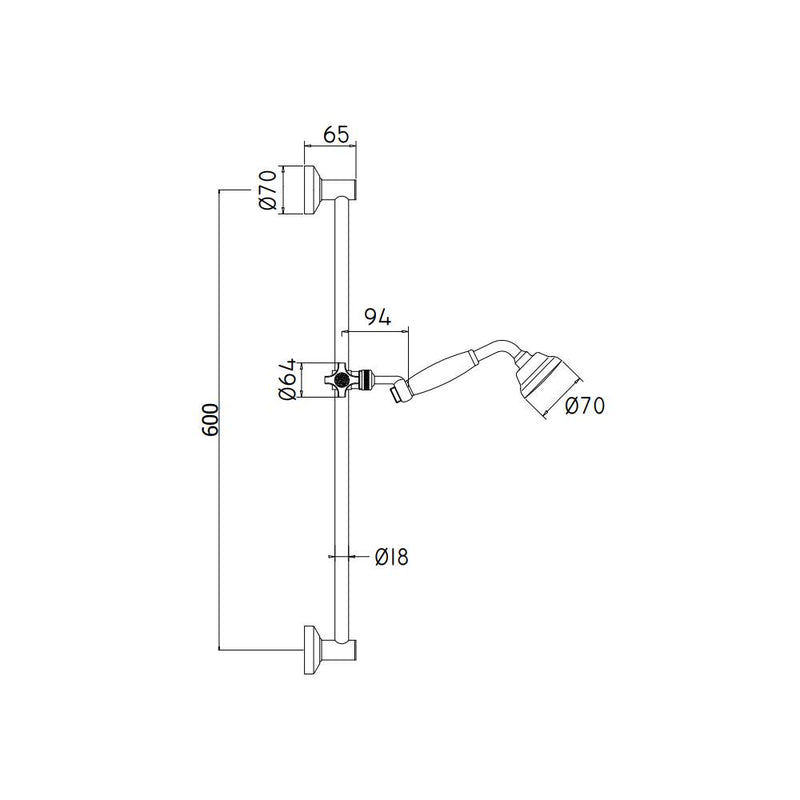 Set saliscendi doccia Belinda con doccia retrà² e miscelatore doccia esterno monocomando Flavia Cromo Paffoni by CeramicStore | Lo specialista del tuo bagno