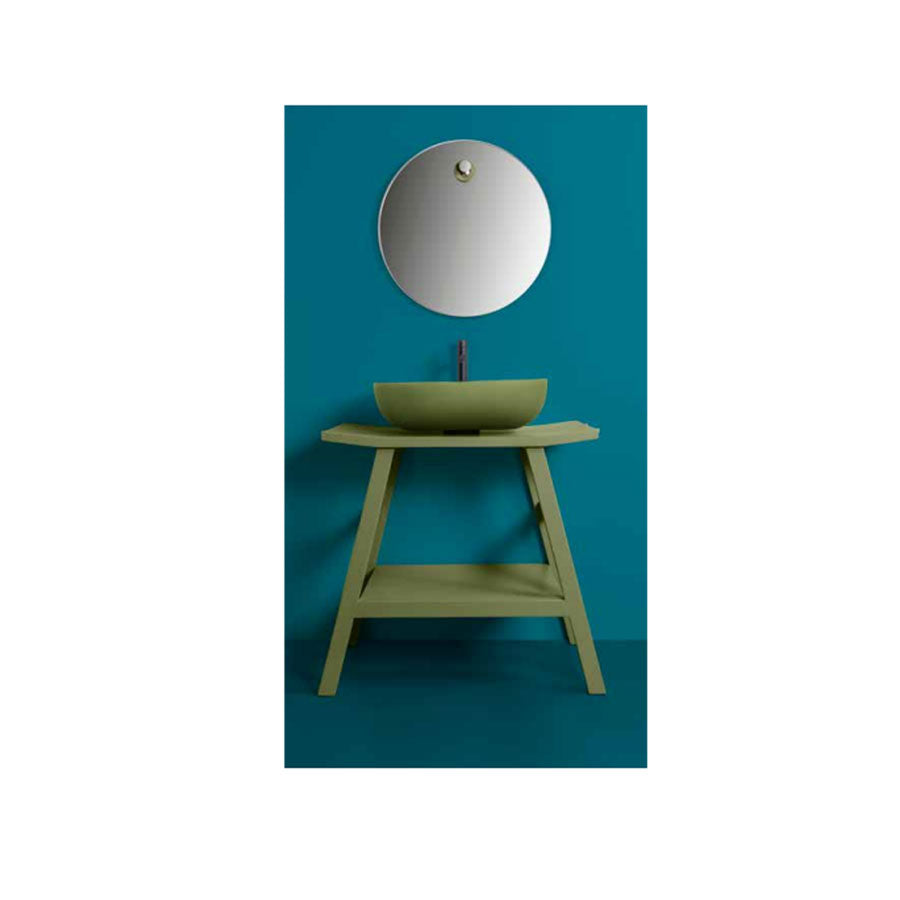 Consolle in Teak naturale di recupero trattato serie Zen XL Cipi 86cm - Smeraldo Buddah by CeramicStore | Lo specialista del tuo bagno