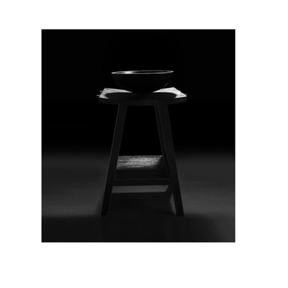 Consolle in Teak naturale di recupero trattato serie Zen Cipi 56cm - Nero by CeramicStore | Lo specialista del tuo bagno