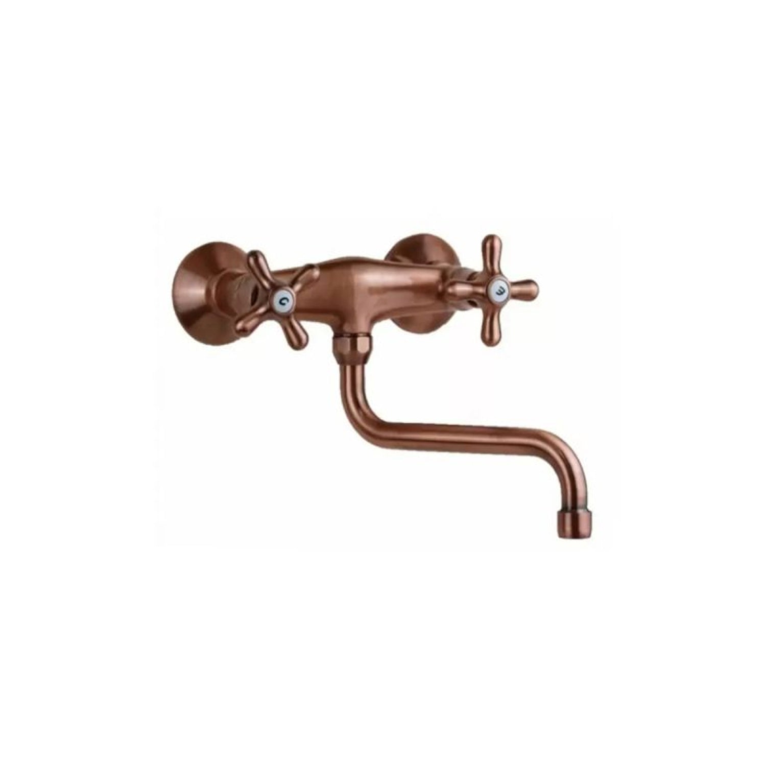 Gruppo lavello a muro con canna "S" orientabile Paffoni serie Iris - Ramato by CeramicStore | Lo specialista del tuo bagno