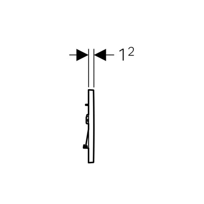 Piastra di azionamento Geberit Sigma 30 Cromo-Satinata-Cromo