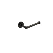 Porta rotolo da incollo o da fissare a parete in ottone verniciato nero opaco collezione Sebecà di Lineabeta by CeramicStore | Lo specialista del tuo bagno