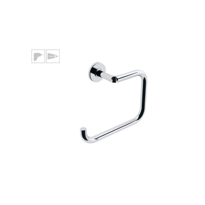 Anello porta asciugamani da incollo o da fissare a parete in ottone cromato collezione Sebecà di Lineabeta by CeramicStore | Lo specialista del tuo bagno