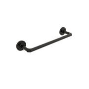 Porta asciugamani da incollo o da fissare a parete in ottone verniciato nero opaco collezione Sebecà di Lineabeta - 350mm by CeramicStore | Lo specialista del tuo bagno