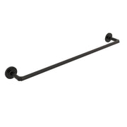 Porta asciugamani da incollo o da fissare a parete in ottone verniciato nero opaco collezione Sebecà di Lineabeta - 650mm by CeramicStore | Lo specialista del tuo bagno