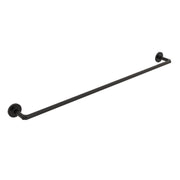 Porta asciugamani da incollo o da fissare a parete in ottone verniciato nero opaco collezione Sebecà di Lineabeta - 850mm by CeramicStore | Lo specialista del tuo bagno