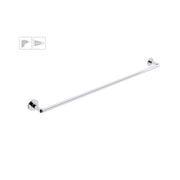 Porta asciugamani da incollo o da fissare a parete in ottone cromato collezione Sebecà di Lineabeta - 850mm by CeramicStore | Lo specialista del tuo bagno