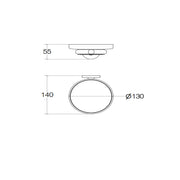 Porta sapone da incollo o da fissare a parete in ottone cromato e vetro acidato collezione Sebecà di Lineabeta by CeramicStore | Lo specialista del tuo bagno