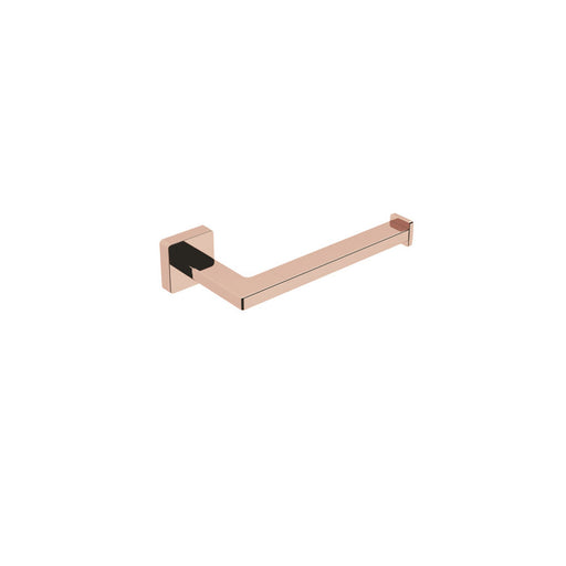 Porta rotolo da fissare a parete in ottone collezione Dado di Lineabeta - Metallo oro rosa