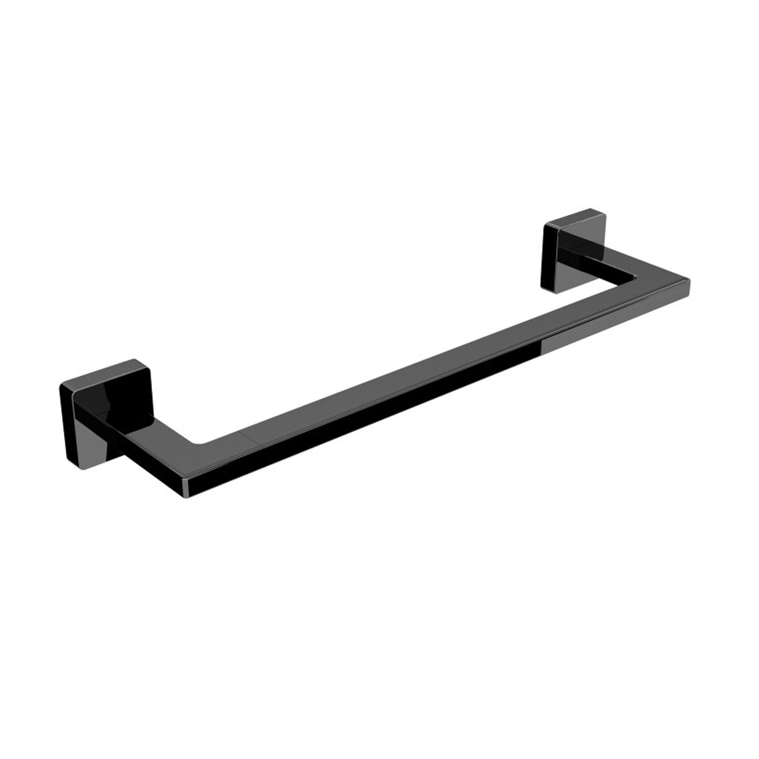 Porta asciugamani in ottone da fissare a parete collezione Dado di Lineabeta - Metallo nero opaco 340mm by CeramicStore | Lo specialista del tuo bagno